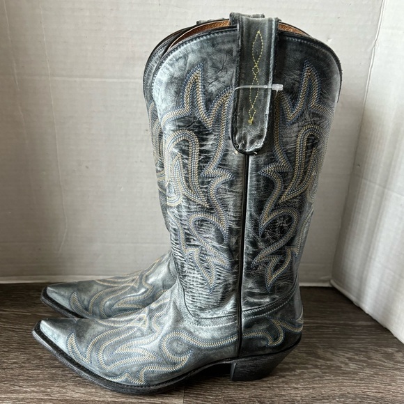 Old Gringo Yippee Kiyay Western Boots Gray Size 6.5 - Picture 9 of 9
